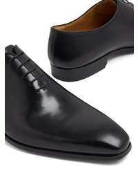 schwarze Leder Oxford Schuhe von Magnanni