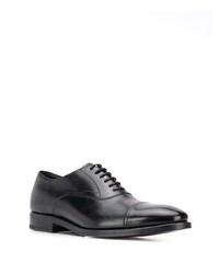 schwarze Leder Oxford Schuhe von Henderson Baracco