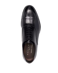 schwarze Leder Oxford Schuhe von Henderson Baracco