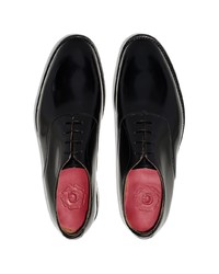 schwarze Leder Oxford Schuhe von Grenson