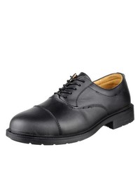 schwarze Leder Oxford Schuhe von Amblers Safety