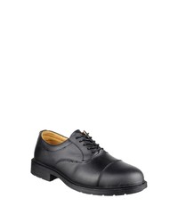 schwarze Leder Oxford Schuhe von Amblers Safety