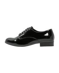 schwarze Leder Oxford Schuhe von Anna Field