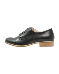 schwarze Leder Oxford Schuhe von Anna Field