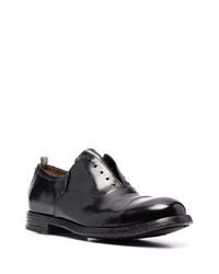 schwarze Leder Oxford Schuhe von Officine Creative