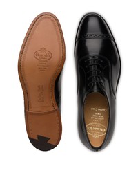 schwarze Leder Oxford Schuhe von Church's