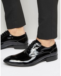 schwarze Leder Oxford Schuhe von Base London