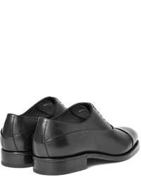 schwarze Leder Oxford Schuhe von Ermenegildo Zegna