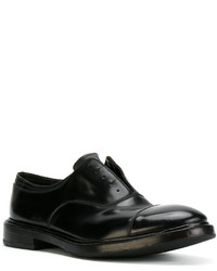 schwarze Leder Oxford Schuhe von Premiata