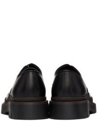 schwarze Leder Oxford Schuhe von Bottega Veneta