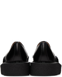 schwarze Leder Oxford Schuhe von Comme Des Garcons Homme Plus