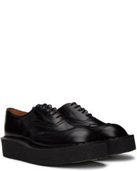 schwarze Leder Oxford Schuhe von Comme Des Garcons Homme Plus