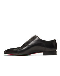 schwarze Leder Oxford Schuhe von Christian Louboutin