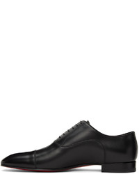 schwarze Leder Oxford Schuhe von Christian Louboutin