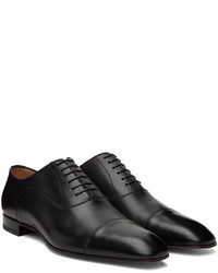 schwarze Leder Oxford Schuhe von Christian Louboutin