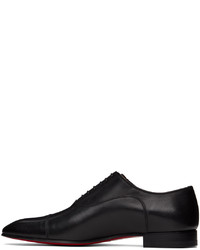 schwarze Leder Oxford Schuhe von Christian Louboutin