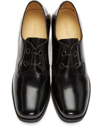 schwarze Leder Oxford Schuhe von Lemaire