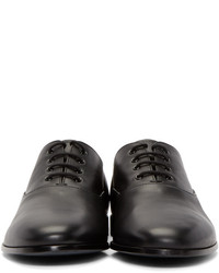 schwarze Leder Oxford Schuhe von Alexander McQueen