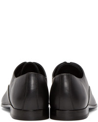 schwarze Leder Oxford Schuhe von Alexander McQueen