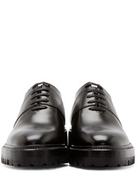 schwarze Leder Oxford Schuhe von Yang Li