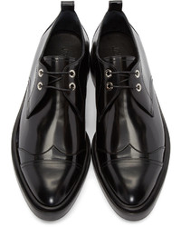 schwarze Leder Oxford Schuhe von Jimmy Choo