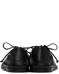 schwarze Leder Oxford Schuhe von Hereu