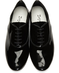 schwarze Leder Oxford Schuhe von Repetto