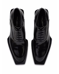 schwarze Leder Oxford Schuhe von Dolce & Gabbana