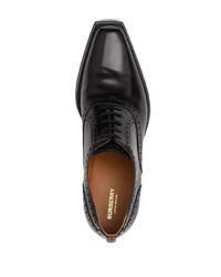schwarze Leder Oxford Schuhe von Burberry