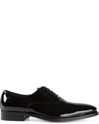 schwarze Leder Oxford Schuhe von Brian Dales