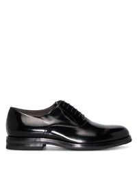 schwarze Leder Oxford Schuhe von Brunello Cucinelli