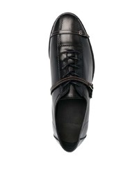 schwarze Leder Oxford Schuhe von Stefan Cooke