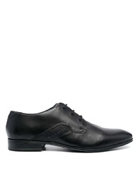 schwarze Leder Oxford Schuhe von Bugatti