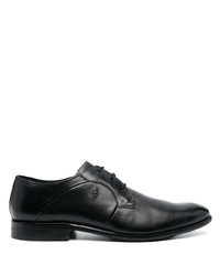 schwarze Leder Oxford Schuhe von Bugatti