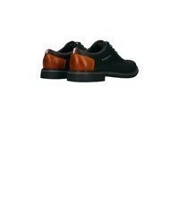 schwarze Leder Oxford Schuhe von Bugatti