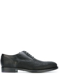 schwarze Leder Oxford Schuhe von Buttero