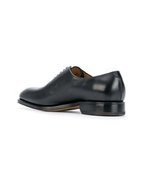 schwarze Leder Oxford Schuhe von Salvatore Ferragamo