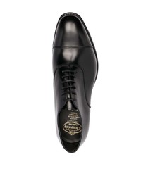 schwarze Leder Oxford Schuhe von Church's