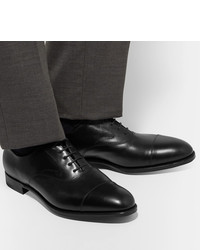 schwarze Leder Oxford Schuhe von Edward Green
