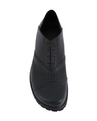 schwarze Leder Oxford Schuhe von Peter Non