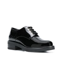 schwarze Leder Oxford Schuhe von Albano