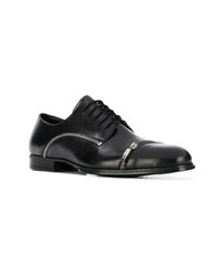 schwarze Leder Oxford Schuhe von Cesare Paciotti