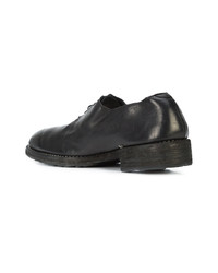 schwarze Leder Oxford Schuhe von Guidi