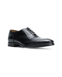 schwarze Leder Oxford Schuhe von Henderson Baracco