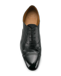 schwarze Leder Oxford Schuhe von Doucal's