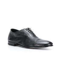 schwarze Leder Oxford Schuhe von Henderson Baracco