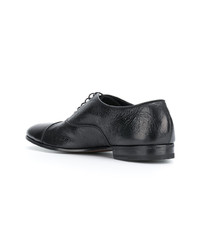 schwarze Leder Oxford Schuhe von Henderson Baracco