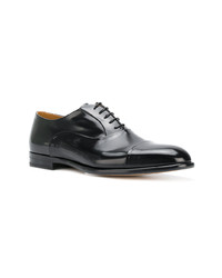 schwarze Leder Oxford Schuhe von Fabi