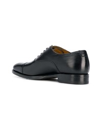 schwarze Leder Oxford Schuhe von Berwick Shoes