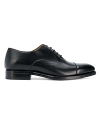 schwarze Leder Oxford Schuhe von Berwick Shoes